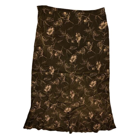 4U Dresses & Skirts - VTG Green Silk Maxi Skirt NWOT SZ 16